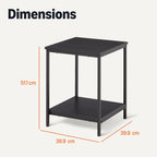 Coffee Table Rectangular with Bottom Shelf Living Room