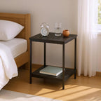 Coffee Table Rectangular with Bottom Shelf Living Room