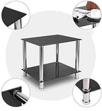 Coffee Table Tempered Glass Living Room Side Tables