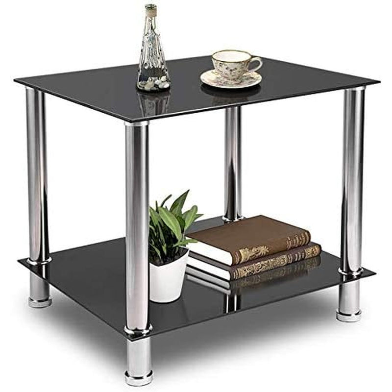 Coffee Table Tempered Glass Living Room Side Tables