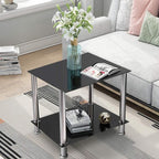 Coffee Table Tempered Glass Living Room Side Tables