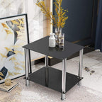 Coffee Table Tempered Glass Living Room Side Tables