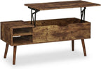 Coffee Table with Lift Top 2 Side Sections