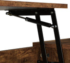 Coffee Table with Lift Top 2 Side Sections