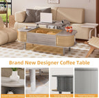 Coffee Table with Lift Top Wooden Modern Centre