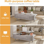 Coffee Table with Lift Top Wooden Modern Centre