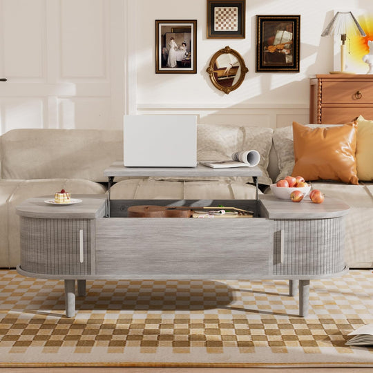 Coffee Table with Lift Top Wooden Modern Centre