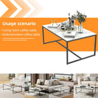 Coffee Tables Sintered Stone: 100CM Long Marble Table