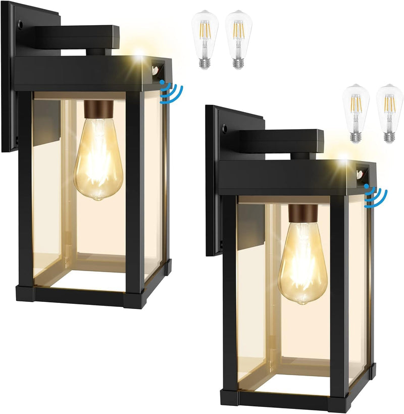 Solar Wall Lights Waterproof Motion Sensor Security Light (2 Pack)