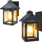 Solar Wall Lights Waterproof Motion Sensor Security Light (2 Pack)