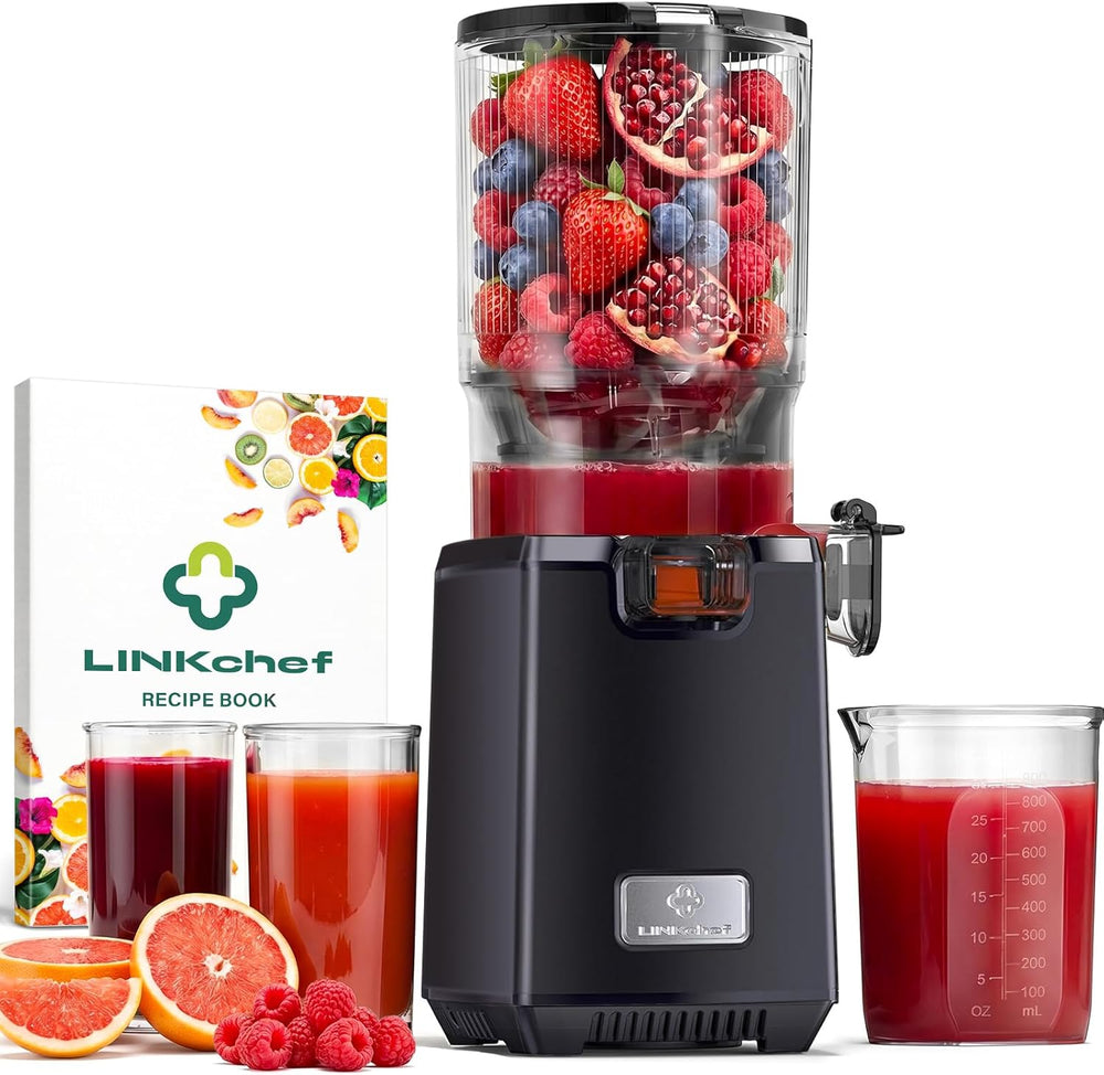 Cold Press Juicer Self-Feeding 250W Machines Hands-Free