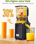 Cold Press Juicer Self-Feeding 250W Machines Hands-Free