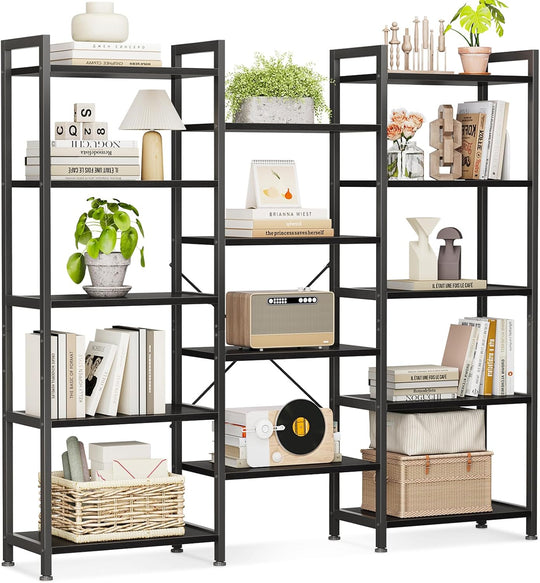5-Tier Book Shelf Industrial Bookcase Shelving 3