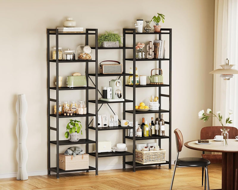 6-Tier Book Shelf Industrial Bookcase Shelving 3