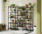 Coleshome Triple Bookshelf Large Bookcase with 14 Open