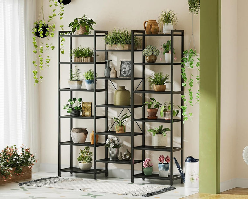 6-Tier Book Shelf Industrial Bookcase Shelving 3