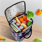 Collapsible Utility Cart with Insulation Bag Foldable Reusable
