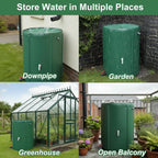 Collapsible Water Butt 380L Foldable Rainwater Tank Pvc