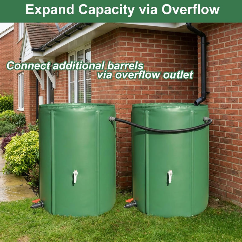 Collapsible Water Butt 380L Foldable Rainwater Tank Pvc