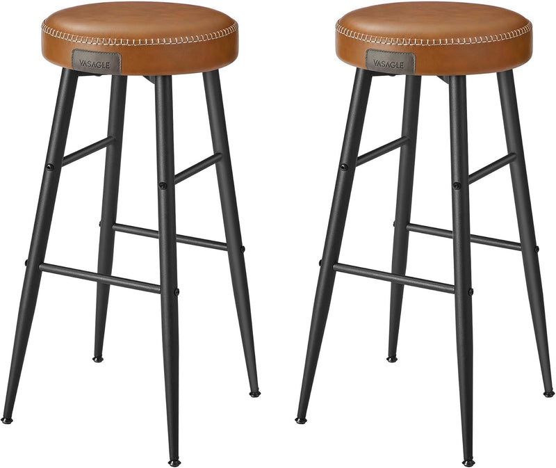 Collection 360?swivel Bar Stools Counter Chairs with Backs (Set of 2)