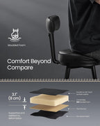 Collection 360?swivel Bar Stools Counter Chairs with Backs (Set of 2)