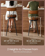 Collection 360?swivel Bar Stools Counter Chairs with Backs (Set of 2)