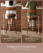 Collection 360?swivel Bar Stools Counter Chairs with Backs (Set of 2)