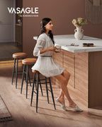 Collection 360?swivel Bar Stools Counter Chairs with Backs (Set of 2)