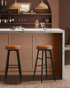 Collection 360?swivel Bar Stools Counter Chairs with Backs (Set of 2)