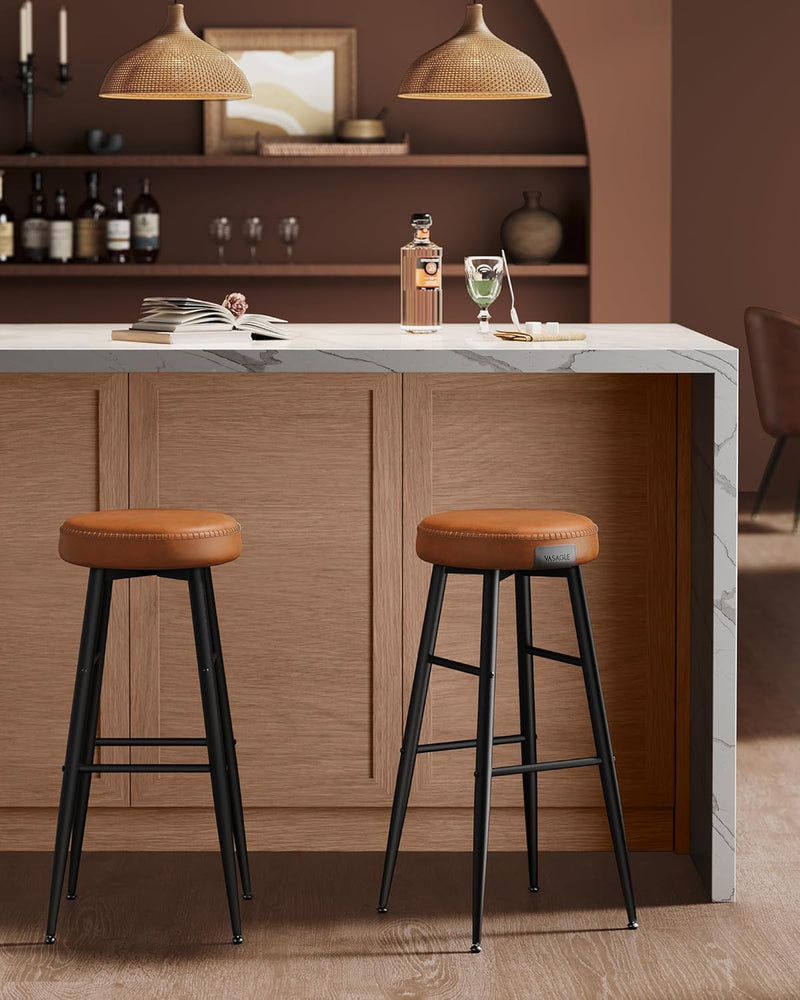 Collection 360?swivel Bar Stools Counter Chairs with Backs (Set of 2)