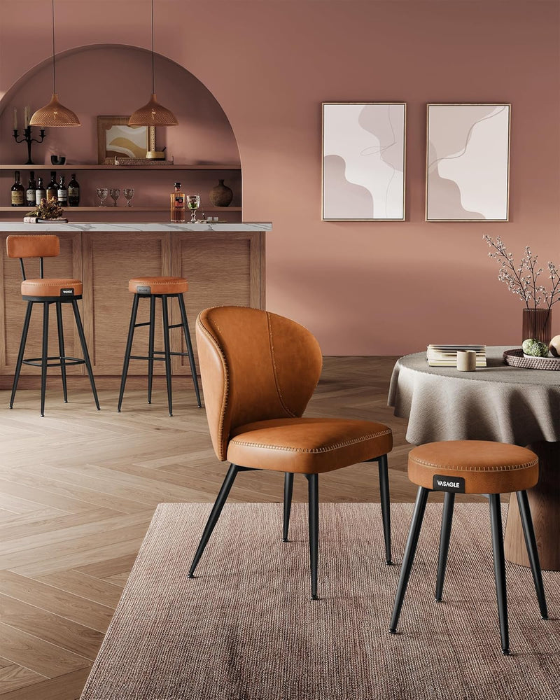 Collection 360?swivel Bar Stools Counter Chairs with Backs (Set of 2)