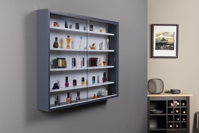 Collector's Display Cabinet Hanging Case Wall Shelf