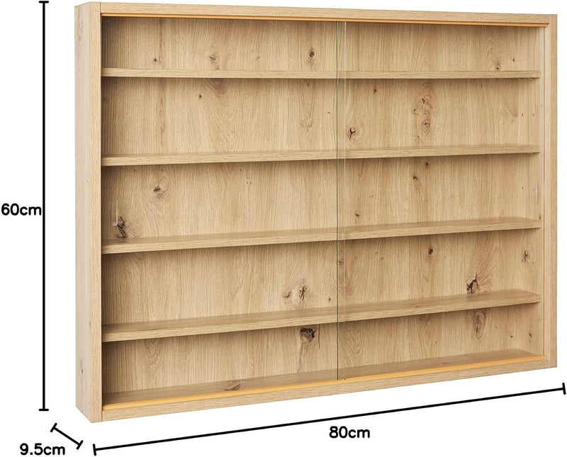 Collector's Display Cabinet Hanging Case Wall Shelf