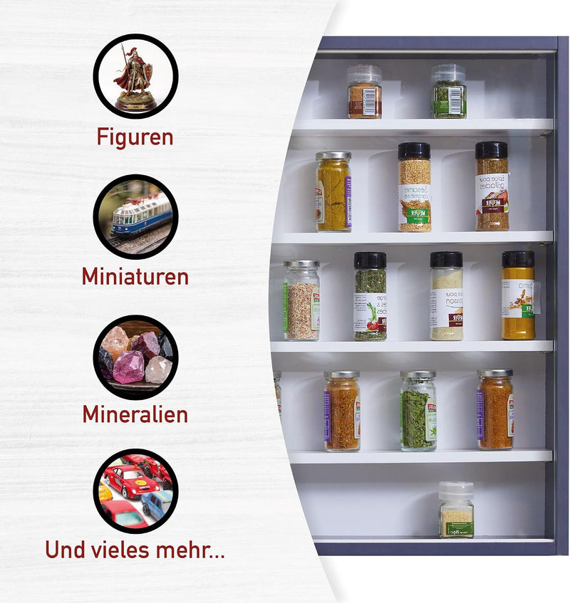 Collector's Display Cabinet Hanging Case Wall Shelf