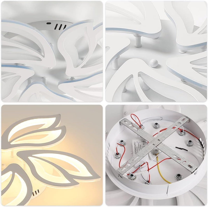 Modern LED Ceiling Light Dimmable 54W Flush Mount