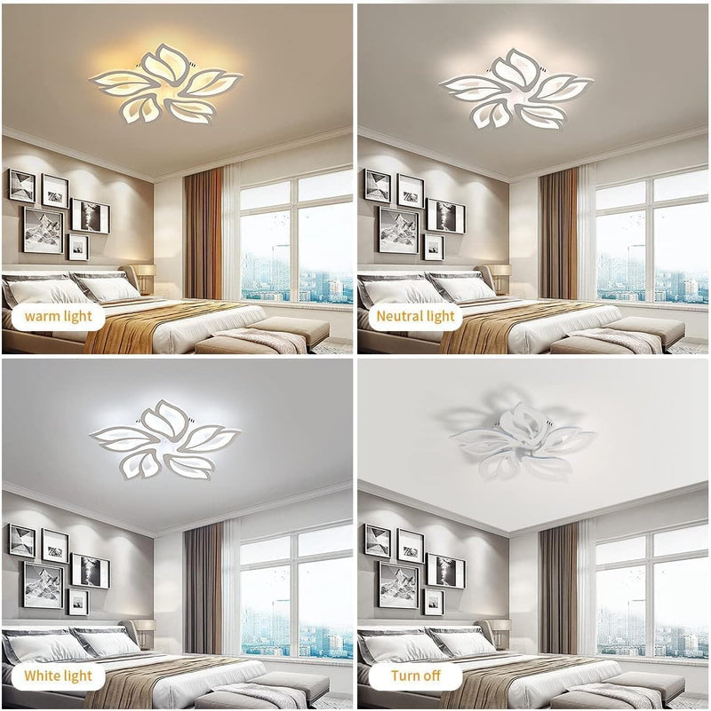Modern LED Ceiling Light Dimmable 54W Flush Mount