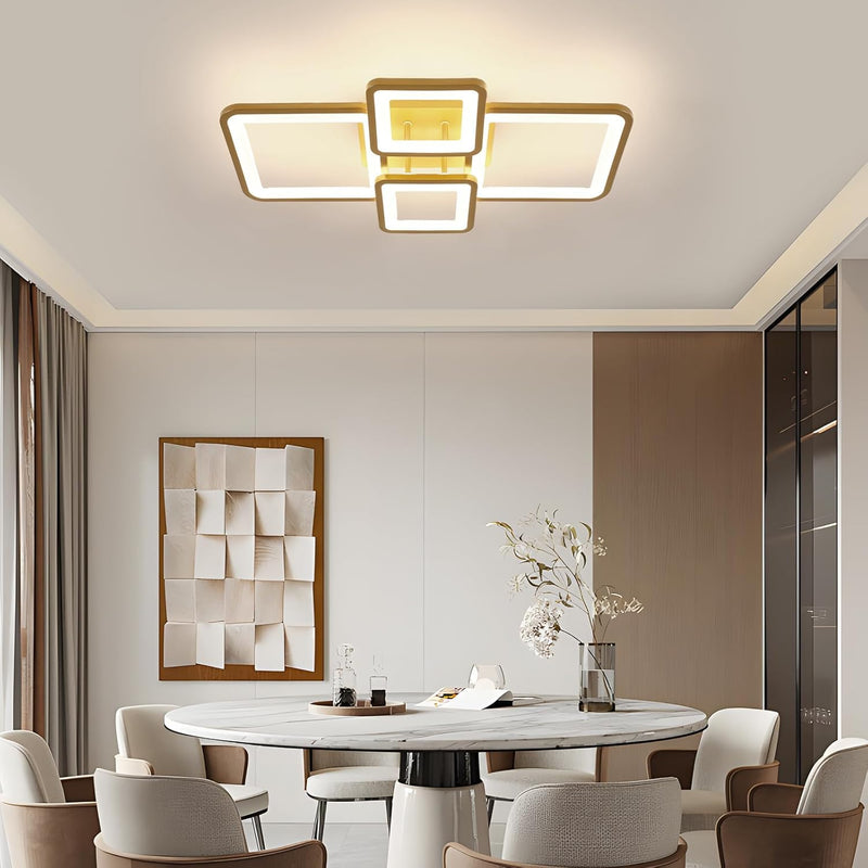 Modern LED Ceiling Light Dimmable 54W Flush Mount