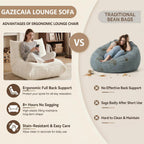 Comfy Bean Bag Chair for Adults Teens Fireside