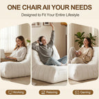 Comfy Bean Bag Chair for Adults Teens Fireside