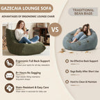 Comfy Bean Bag Chair for Adults Teens Fireside