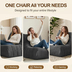 Comfy Bean Bag Chair for Adults Teens Fireside