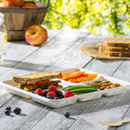 Comfy Package 9 Inch Paper Plates (125 Pack)