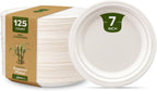 Comfy Package 9 Inch Paper Plates (125 Pack)