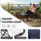 Comfy Saucer Chair with Ottoman Oversized Foldable Faux
