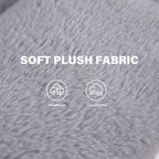 Comfy Saucer Chair with Ottoman Oversized Foldable Faux