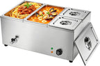 Commercial Bain Marie 1500W Stainless Steel Electric Food
