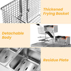 Commercial Deep Fryer 20L Dual Tank Fryers