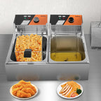 Commercial Deep Fryer 20L Dual Tank Fryers