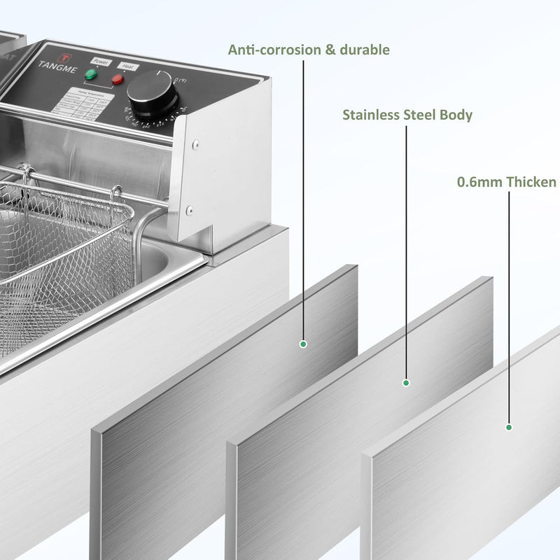 Commercial Deep Fryer 5000W Electric Fryers