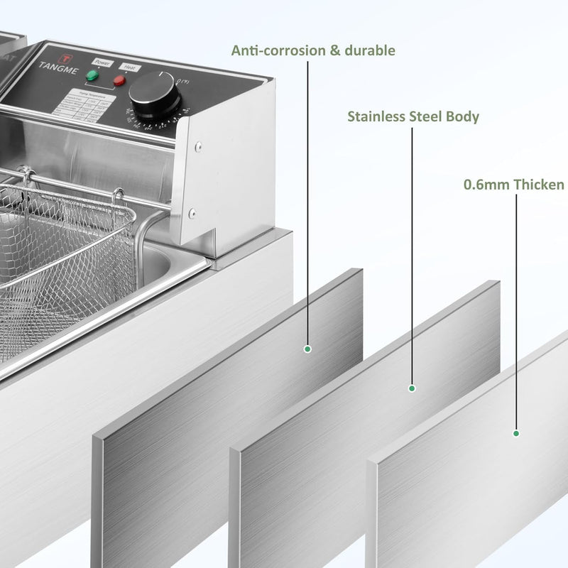 Commercial Deep Fryer 5000W Electric Fryers